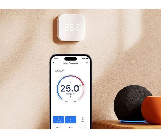 Meross Inteligentny termostat WiFi MTS215BMA(EU) - 1532158 - zdjęcie 3